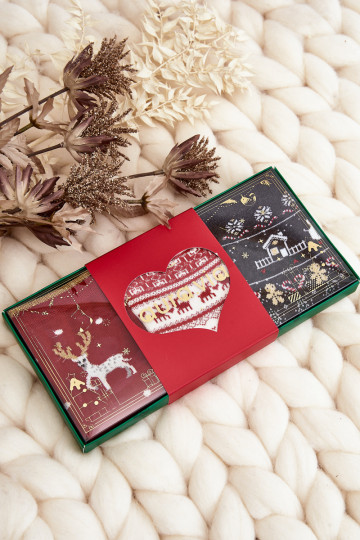 Moteriškos kalėdinės kojinės 3 vnt 2