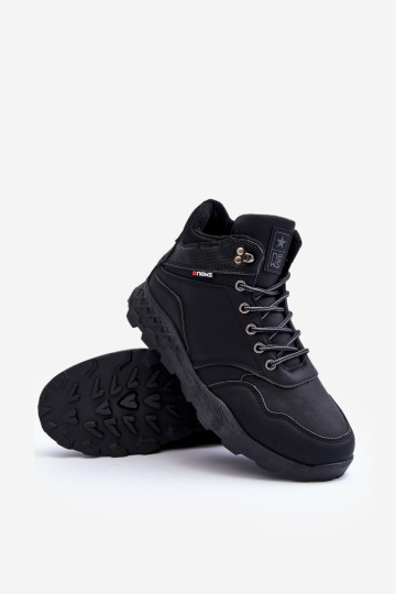 Vyriški izoliuoti trekingo batai, juodi Daviana 2