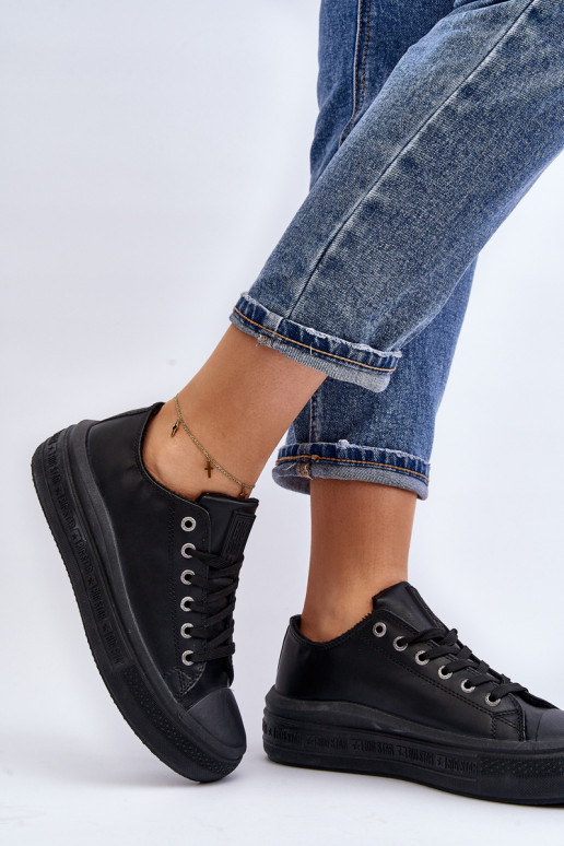 Moteriški izoliuoti žemi sportbačiai Black Big Star MM274031