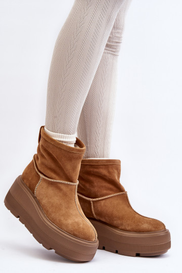 Odiniai moteriški batai su didžiuliu padu Camel Zazoo 3424