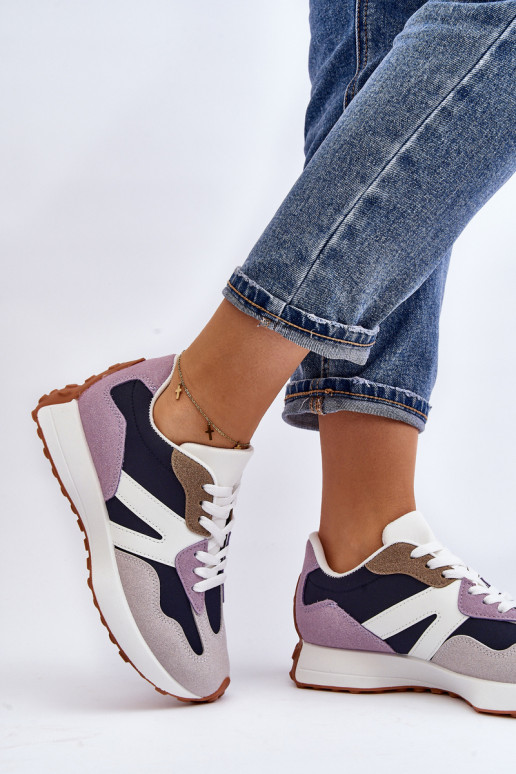 Moteriški sportiniai bateliai Purple Chloette