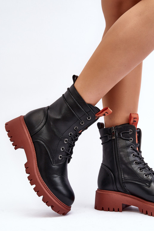 Moteriški auliniai batai La.Fi 250045OR-LA Juodi