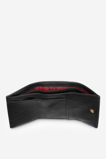 Moteriška maža piniginė Natūralios odos gyvūnų raštas Nobo NPUR-LR0111-C020 Juoda