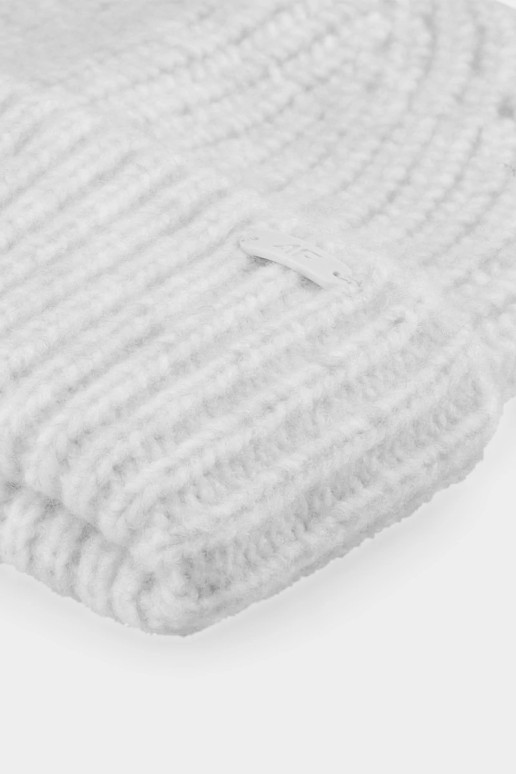 Moteriška žieminė kepurė su vilna 4F 4FAW23ACAPF290-27M pilka