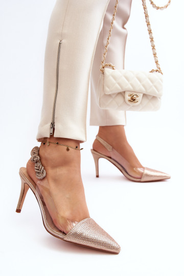 D&A MR1966-11 šampanu dekoruoti aukštakulniai 2