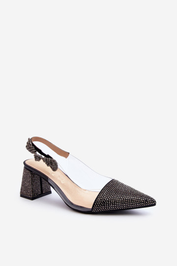 Elegantiški smailių pirštų siurbliai D&A MR91292-1 juodi