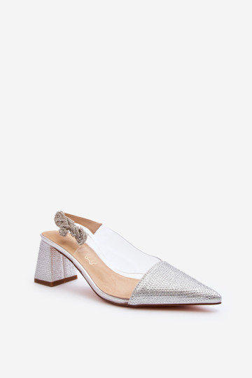 Elegantiški smailių pirštų siurbliai D&A MR91292-1 Sidabras 2