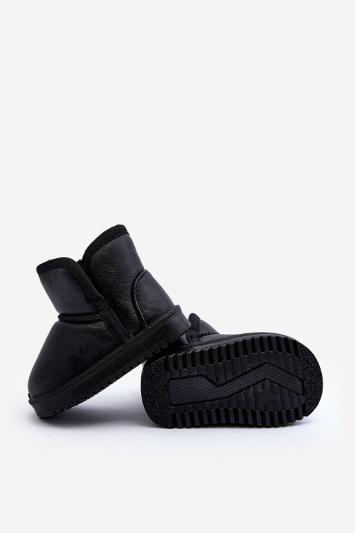 Vaikiški eko odiniai sniego batai juodi Husalta