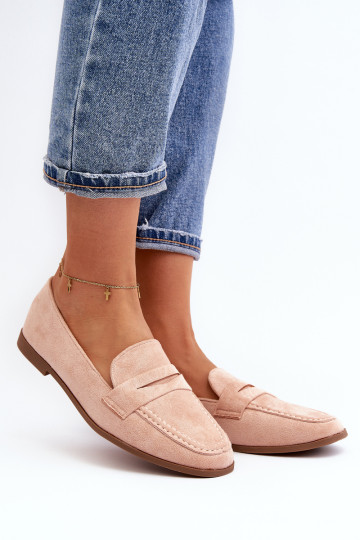 Moteriški klasikiniai mokasinai Rožinis Olevinas