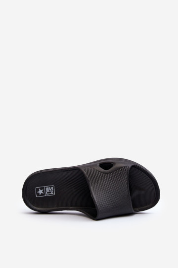 Klasikinės moteriškos juodos „Juniria“ šlepetės