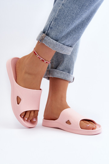 Klasikinės moteriškos rožinės šlepetės Juniria 2