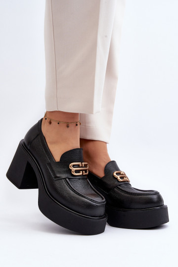 Zazoo 20170 Moteriški Stiletto odiniai pusbačiai Black