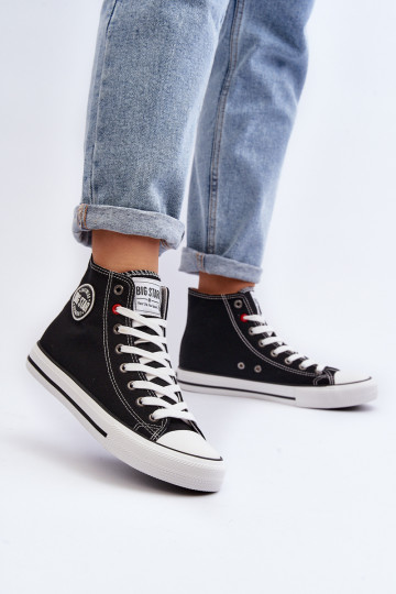 Moterų klasikiniai aukštakulniai Big Star T274027 Black 2