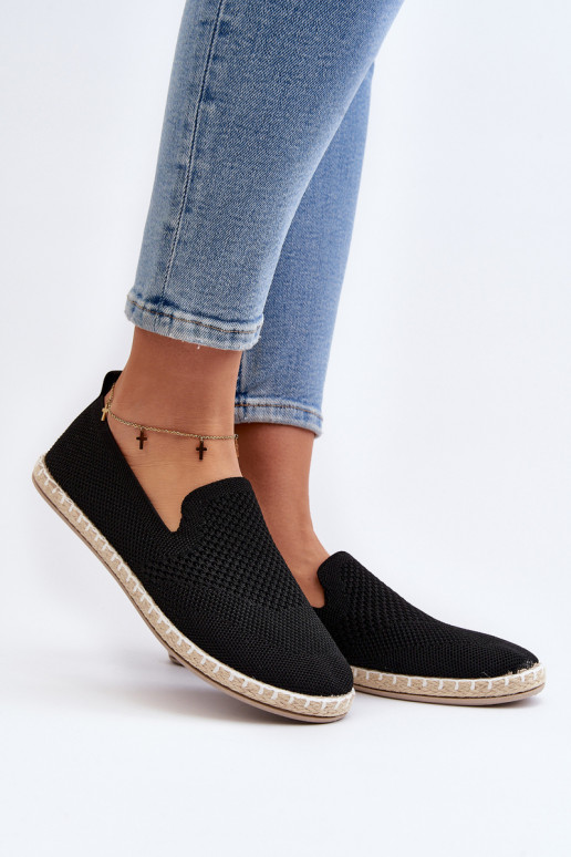 Moteriškos šlepetės Espadrilės Black Harmonie
