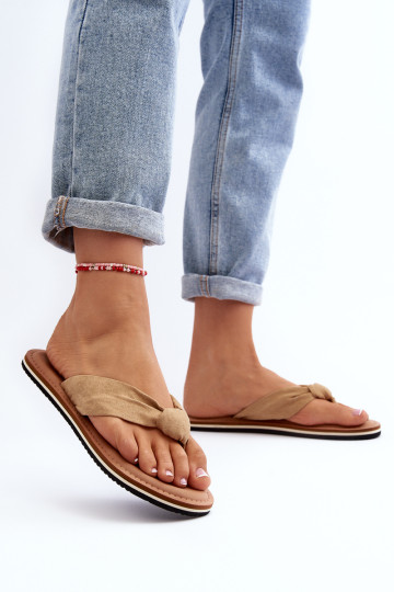 Moteriškos Big Star LL274623 Beige Flip Flops 2