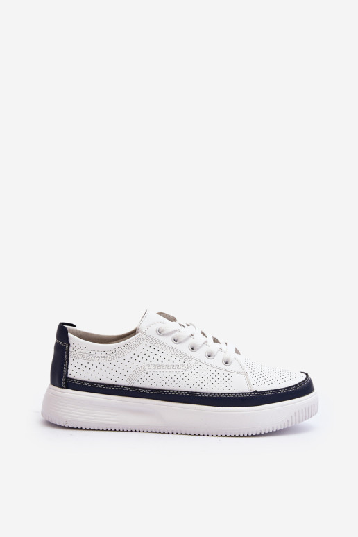Moteriški odiniai sportiniai bateliai Failla White and Navy