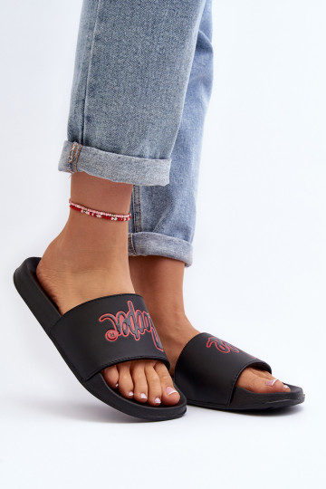 Moteriškos Lee Cooper šlepetės LCW-24-42-2483L Black