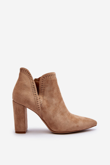 Moteriški bateliai su iškirpte Beige Kerestia