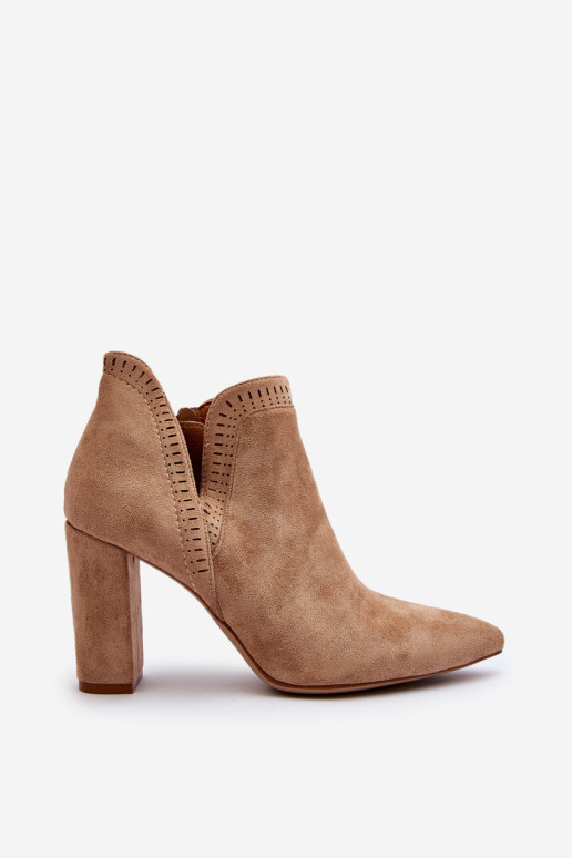 Moteriški bateliai su iškirpte Beige Kerestia