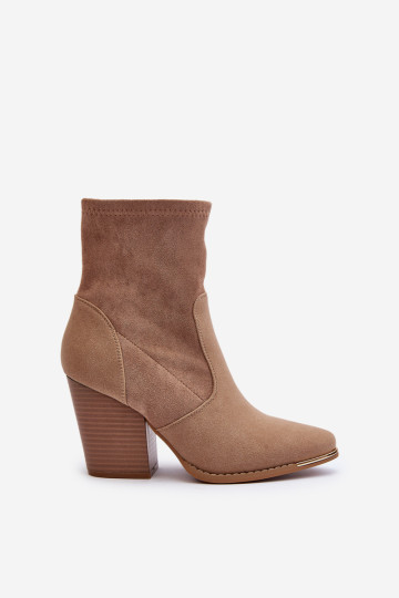 Moterų chaki spalvos "Sanile Stiletto Booties