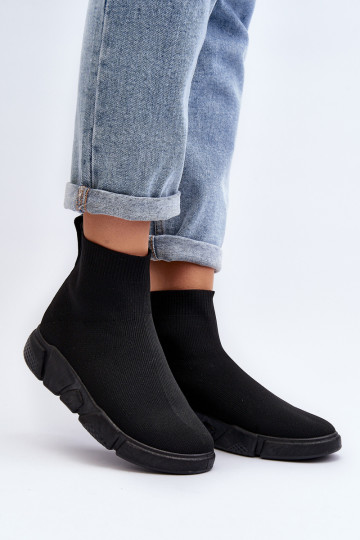 Moteriški sportiniai bateliai su kojine Black Zirila