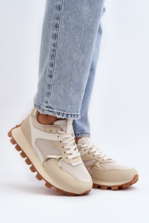 Sportiniai bateliai Moteriški sportiniai bateliai Beige Ralita