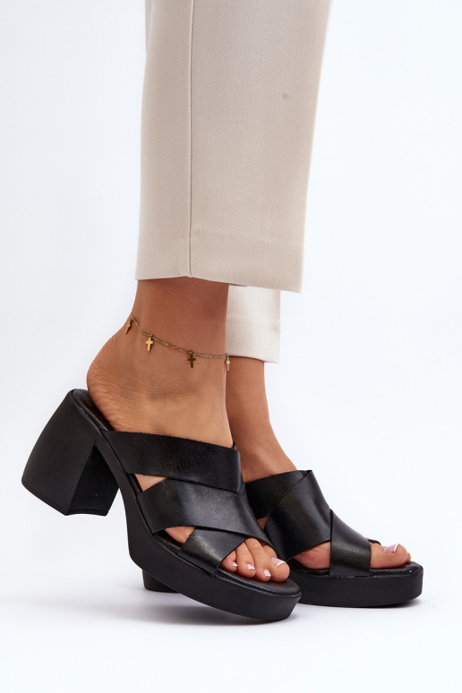 Zazoo 40373 Odinės šlepetės Black