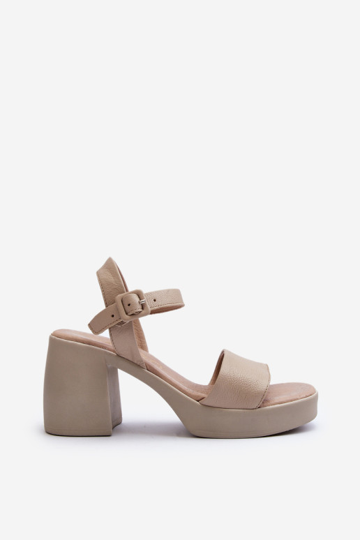 Zazoo 40386 Moteriški odiniai sandalai Beige