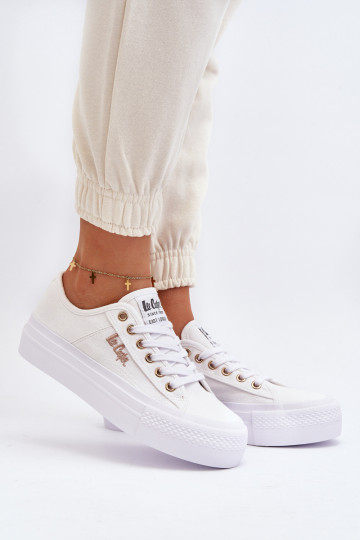 Moterų Lee Cooper platforminiai sportbačiai LCW-24-31-2725 White