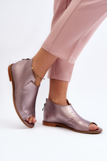 Moteriški odiniai sandalai Laura Messi 2443 Rose Gold 2
