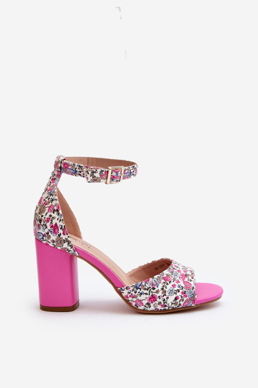 Stiletto Sandalai Gėlių Fuksija Vitamella