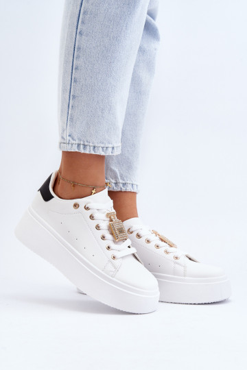 Moteriški sportbačiai su ornamentu White Celedria