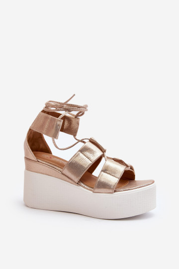 Moteriški suvarstomi sandalai Gold Helavi