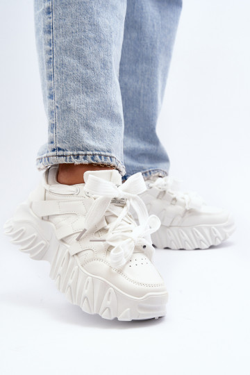 Moteriški sportbačiai kietais padais White Ellerai 2