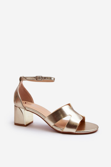 Moterų sandalai auksiniu kulnu "Irivana