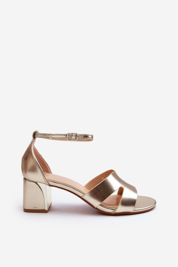 Moterų sandalai auksiniu kulnu "Irivana