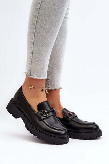 Moteriški "Eko" odiniai mokasinai Black Ledda