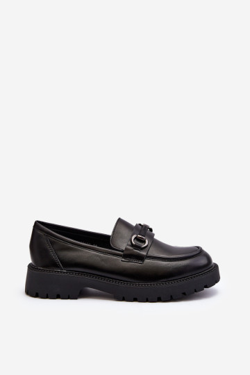 Moteriški "Eko" odiniai mokasinai Black Ledda
