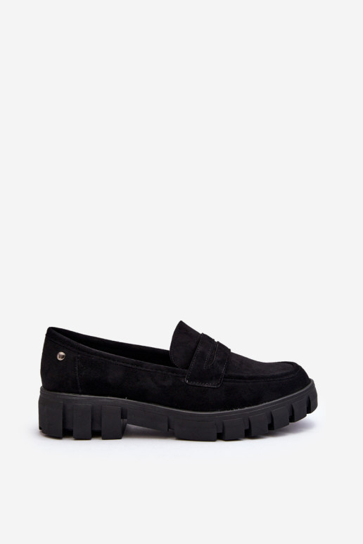 Moterų Eko Suede Black Seravisa Moccasins