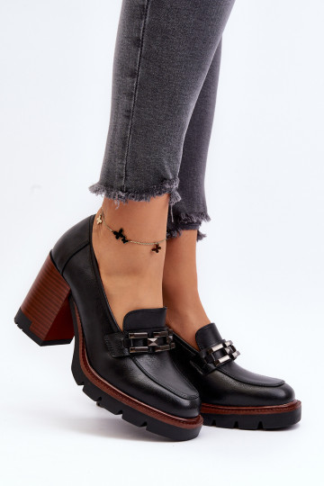 Stiletto tipo basutės su ornamentu Black Oradna