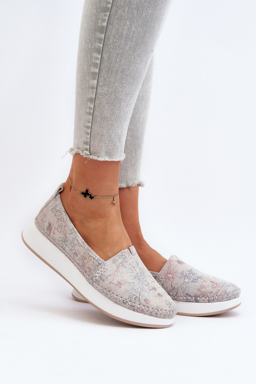 Moteriškos odinės platforminės espadrilės Multicolour Chorisa