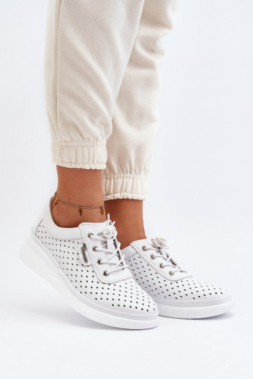 Moteriški odiniai sportbačiai Sportiniai bateliai White Brumia