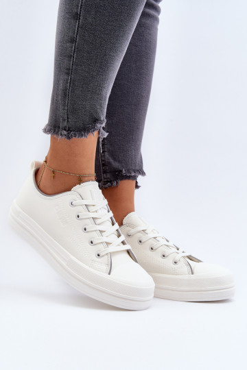 Moteriški ekologiškos odos sportbačiai Big Star NN274847 White 2