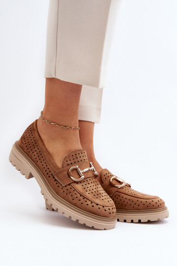 Camel Talesse Moteriški ažūriniai mokasinai su puošyba