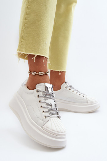 GOE Odiniai platforminiai moteriški sportbačiai NN2N4033 White 2