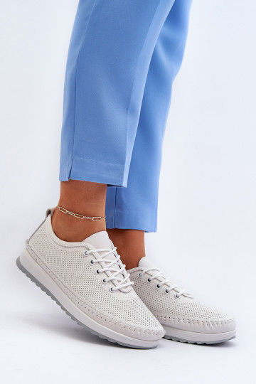 Moteriški odiniai sportiniai bateliai, sportbačiai, balti Lalnai