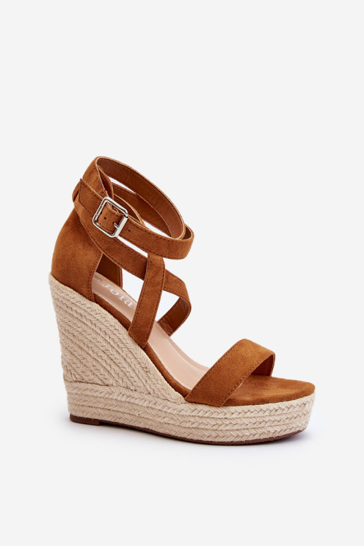 Camel Salthe pinti sandalai su pleištais