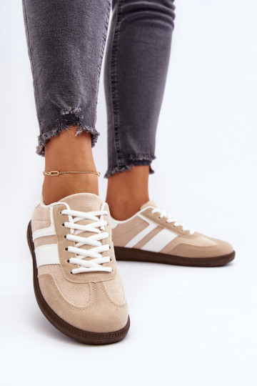 Moteriški žemi sportbačiai sportiniai batai smėlio spalvos Eudiopis 2