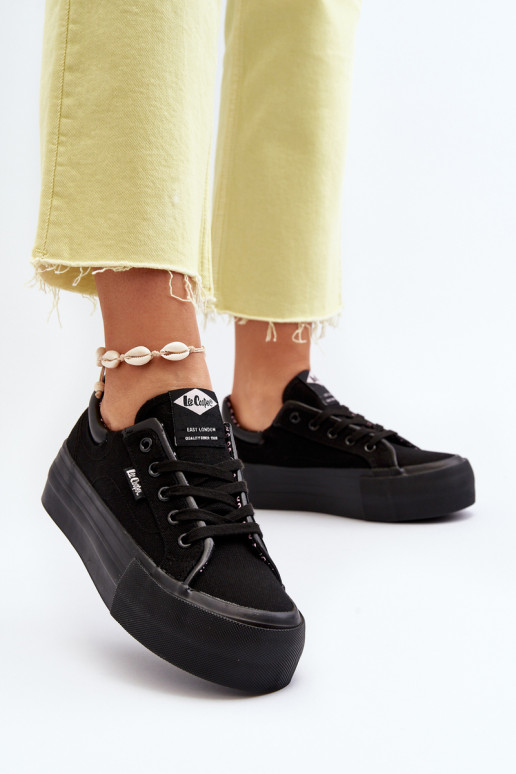 Moteriški sportbačiai su platforma Lee Cooper LCW-24-31-2180 juodi