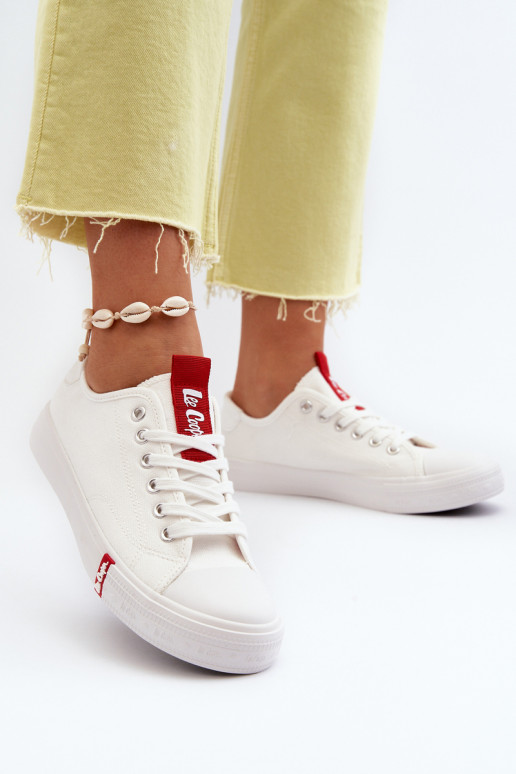 Moteriški žemi sportbačiai Lee Cooper LCW-24-31-2239 balti